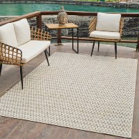 Tapis Goldenmoon fabriqué à la machine en polyester, style Kilim turc et persan, réversible, antidérapant, épais, à poils ras, lavable