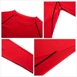 เสื้อกีฬาผู้ชายคุณภาพสูง แขนยาวรัดรูป ป้องกันการระคายเคือง สำหรับออกกำลังกาย พิมพ์ลายได้ตามสั่ง - Product Image 2