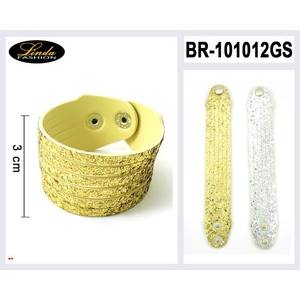 Linda FASHION Brazalete de Aleación Chapado en Oro con Dije de Pluma Religiosa para Mujer, Joyería de Fiesta - Product Image 4