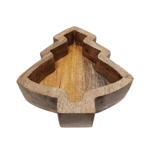 Assiette ronde en bois de couleur naturelle pour la cuisine et la table en gros Assiettes et plats pour la vaisselle Assiette de service - Product Image 4