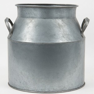 กระป๋องนมชุบสังกะสีสไตล์ชนบทที่หรูหรามีพื้นผิวที่ทนทานเหมาะสำหรับห้องครัวสวนกลางแจ้งคาเฟ่และบ้านไร่ที่ได้แรงบันดาลใจ - Product Image 3