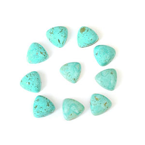 Turquesa Verde Natural de Arizona, Tamaño Personalizado, Forma Trillón, Cabujón Calibrado, Gema Suelta para Joyería - Product Image 1