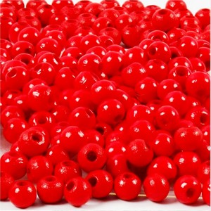 Cuentas de Madera Marrón para Manualidades, Cuentas de Madera de Colores y Formas Personalizadas, Producto Artesanal Indio - Product Image 4