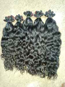 ผมต่อผมมนุษย์แบบเรมี่ผมมนุษย์แบบคลื่นอินเดียสีธรรมชาติเกรดสูง - Product Image 5