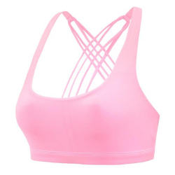 Haute qualité femmes Fitness haut court Sexy dos croisé grande taille soutiens-gorge de sport nouveauté personnalisé respirant Yoga haut Sexy avant - Product Image 6