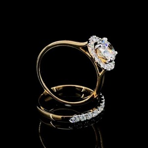 Anillo de solitario de diamante cultivado en laboratorio redondo de alta calidad para mujer, ropa de boda de K Samyak Diamond, diseño elegante hecho en La India - Product Image 6