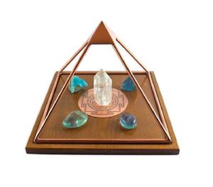 เมอรูปิรามิดทองแดงสำหรับทำสมาธิเครื่องมือแสงที่สมบูรณ์แบบสำนักงานบ้านและสถานที่ศักดิ์สิทธิ์ - Product Image 2