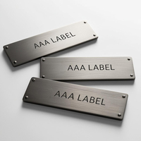 Plaques signalétiques métalliques 3D personnalisables avec logo, gravure de précision, placage or, acier inoxydable, aluminium, applications domestiques, marquage 3A