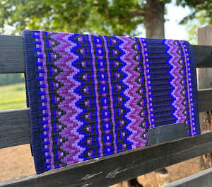 Western Show Horse Saddle Blanket Diseño de Nueva Zelanda Manta de sillín de lana hecha a mano Top Wool Saddle Pad Size - Product Image 5