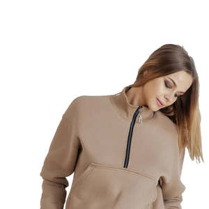 Survêtement décontracté à capuche pour femme, hiver, tendance, vêtements de sport, tissu polaire, respirant, écologique, quotidien, 100% coton - Product Image 5