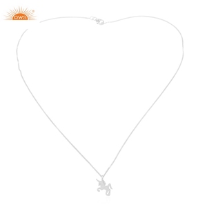 Latest Design 925 Sterling Silver Unicorn Pendant Necklace Plain Silver Jewelry Collection Antique Look Pendant <b>for</b> <b>Women</b> - Product Image 4