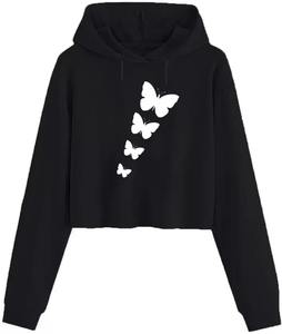 เสื้อฮู้ดพิมพ์ลายกราฟิกของผู้หญิงแขนเต็มแบบสั่งทำคุณภาพระดับพรีเมี่ยมเทคนิคซักกรดเทอร์รี่สูงเหมาะสำหรับฤดูหนาว - Product Image 1