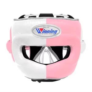 ถุงมือชกมวยหนังแท้สีชมพูขาวกันน้ำแบบผูกเชือก ยี่ห้อ OEM รุ่นขายดีสำหรับมืออาชีพ ชุดฝึกซ้อมสำหรับการต่อสู้ MARTIAL ARTS - Product Image 6