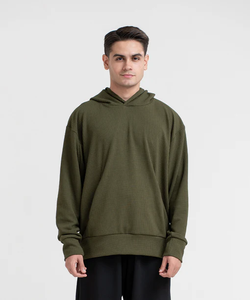 Sudadera con Capucha de Felpa de Algodón para Hombre, Talla Grande, Antiencogimiento, Transpirable, con Bolsillo Delantero, Etiqueta Privada OEM - Product Image 4