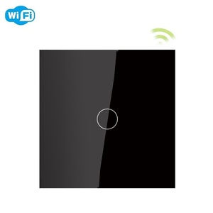 EU UK 4구 10A 와이파이 제어 터치스크린 스마트 라이프 스마트 홈 전원 벽 스위치 (알렉사 지원) - Product Image 1