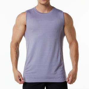 เสื้อกล้ามออกกำลังกายเล่นฟิตเนสสำหรับผู้ชายเสื้อยืดสำหรับวิ่งเล่นฟิตเนสยิมออกแบบได้ตามต้องการ - Product Image 3
