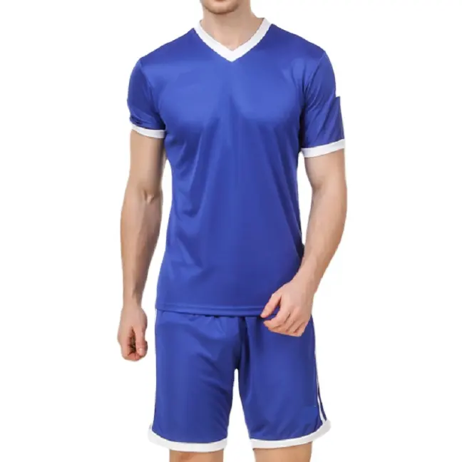 ชุดฟุตบอลสำหรับผู้ชาย,เสื้อฟุตบอลทีมกีฬาสำหรับผู้ชายชุดเล่นฟุตบอลแบบพกพาจาก BD โลโก้แบบกำหนดเอง