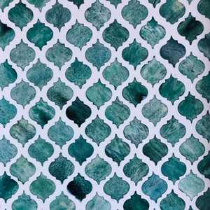 Boîtes à bijoux en incrustation d'os fabriquées à la main de source éthique Organisateur de mouchoirs à motifs floraux verts et blancs Meilleur prix - Product Image 2