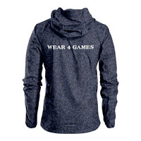 Active Tops Chaqueta ligera para correr de nailon 100% con capucha Cortavientos impermeable y transpirable