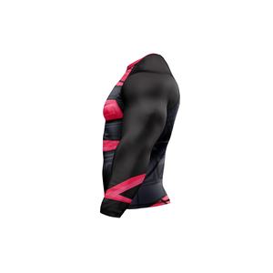 Protège-éruptions de compression UPF50 + de style sportif pour hommes avec manches longues Design de logo personnalisé Imprimé complet de marque pour MMA BJJ - Product Image 3