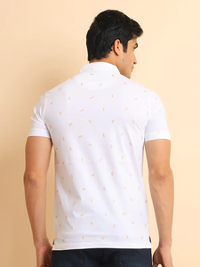 Camiseta de media manga de algodón 100% para hombre de alta calidad, cómoda, informal, a la moda, estampada para cuello Polo con bolsillo, ajuste Regular - Product Image 6