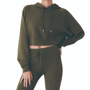 Sudadera Informal Corta con Mangas Raglán para Mujer 2026 - Product Image 1