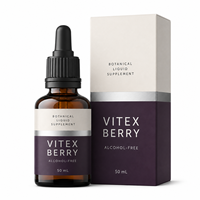 Extrait liquide de baies de Vitex en vrac 50 ml, complément alimentaire pour la santé des femmes avec Ashwagandha et Dong Quai, fabricant certifié GMP, OEM