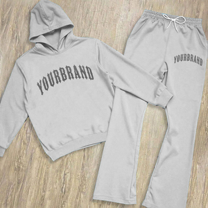 Customized Unisex Track Suit Custom Print Logo Private Label Sweat Suits Heavy <b>Weight</b> Sweat Pants and Hoodie Two Piece <b>Set</b> Men - Product Image 3