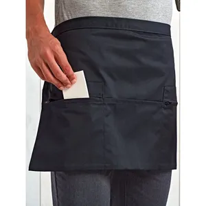 Delantal de cintura personalizado con bolsillo con cremallera para merchandising - Product Image 4
