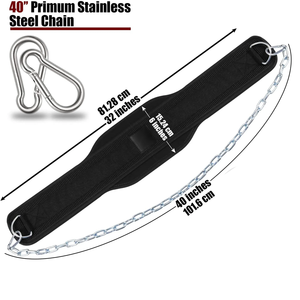 Ceinture de trempage personnalisable antidérapante en néoprène pour remettre des tractions lestées formation soutien du dos haltérophilie unisexe - Product Image 2