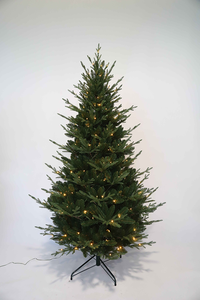 شجرة عيد الميلاد الاصطناعية الصديقة للبيئة مع قاعدة معدنية عمودية عالية الجودة مضاءة مسبقًا بطول 5 أمتار - Product Image 3