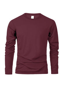 T-shirts à manches longues pour hommes T-shirts décontractés à col rond évacuant l'humidité Hauts pour hommes T-shirts de sport confortables et polyvalents pour hommes - Product Image 4