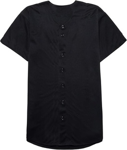 Hot Sale 100% Polyester Mesh <b>Mens</b> Baseball Jersey Button Down <b>Shirts</b> Short Sleeve V-Neck Sports Uniforms Baseball Jersey - Product Image 1