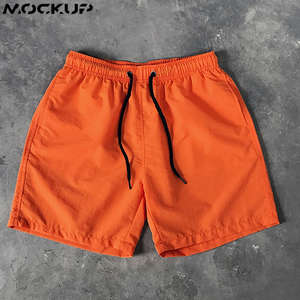 กางเกงขาสั้นชายหาดกีฬาของผู้ชายกางเกงขาสั้นแห้งเร็วเป็นมิตรต่อสิ่งแวดล้อมสไตล์ลำลองสีทึบผลิตใหม่2025 - Product Image 2