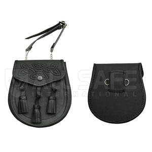 Sporran en cuir véritable 100% fabriqué en usine pour enfants, qualité supérieure, design personnalisable, service OEM, vêtements européens, prix raisonnable - Product Image 1