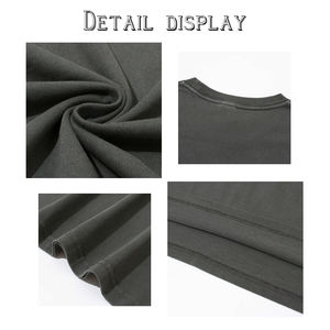 100% camisetas de gran tamaño de algodón para Hombres estilo Hip Hop letra 3D Puff impresión alto lavado ácido bolsillo camisetas recomendadas para pantalla - Product Image 4