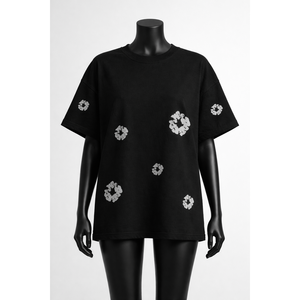 Camiseta Extra Grande con Estampado Floral Minimalista, de Secado Rápido y Transpirable, con Diseño de Logotipo Personalizado, Nueva Camiseta de Mujer de Alta Calidad - Product Image 1