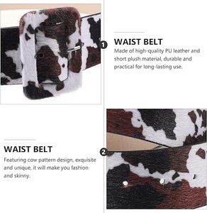 Ceinture Western en cuir de vache avec design cousu Buck au meilleur prix - Product Image 4