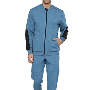 Chándal para hombre hecho con tela de algodón 100% de talla adulta a la venta, chándal de moda para hombre de Color sólido - Product Image 5