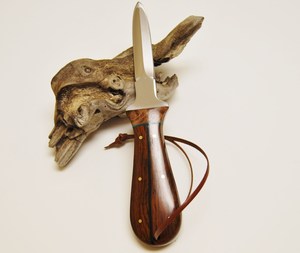 Couteaux d'écaillage à lame fixe personnalisés de qualité supérieure en acier inoxydable et manche en bois \ couteaux de cuisine à huîtres - Product Image 3