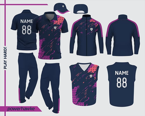 Conjunto de uniforme de Cricket, Camiseta de cuello, camiseta, pantalones, hermosos colores, diseño personalizado, nuevo uniforme estampado - Product Image 1