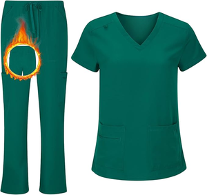 Ropa médica cómoda y elegante personalizada para mujer, ropa de trabajo de uso profesional diario, uniformes de hospital de tela de punto - Product Image 1
