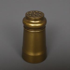 Moulin à sel et à poivre décoratif en acier inoxydable avec surface en bronze martelé rustique Travail artisanal conçu pour les intérieurs de salle à manger - Product Image 3