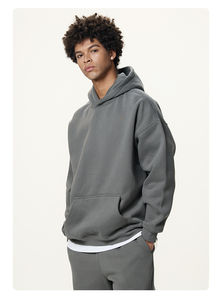 Survêtement surdimensionné pour homme avec logo personnalisé, molleton de coton épais pour l'hiver, taille plus - Product Image 5