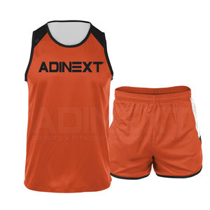 Uniforme deportivo de pista y campo con logotipo personalizado y parte inferior activa de poliéster 100% más vendido para la temporada de primavera - Product Image 1