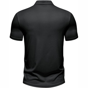 เสื้อโปโลผู้ชายสีทึบระบายอากาศได้ป้องกันการเกิดขน - Product Image 2