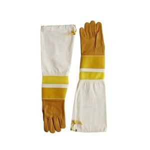 Guantes DE SEGURIDAD DE CUERO duraderos con logotipo personalizado de gran oferta con logotipo caliente para Apicultura - Product Image 6