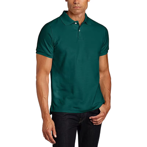 Personalizado de los hombres de verano 100% de algodón para la camisa de polo Turn-Down Collar de manga corta de color sólido de tamaño europeo de fabricación directa - Product Image 2