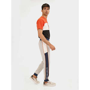 กางเกงจ็อกเกอร์แฟชั่น ELIO ผ้าคอตตอนเทอร์รี่ 100% ทรงหลวม สไตล์สมาร์ทแคชชวล ขาบาน แต่งแถบข้าง จับจีบ ตกแต่งด้วยการฟอกสี ไซส์ XL - Product Image 2