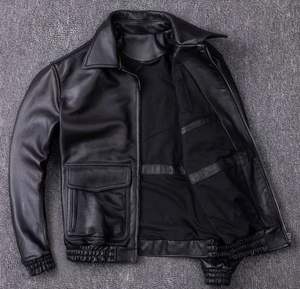 Chaqueta de cuero de vaca de estilo alto para hombre, superventas de 2025, manga larga con cuello mandarín, opciones totalmente personalizables para el invierno - Product Image 3